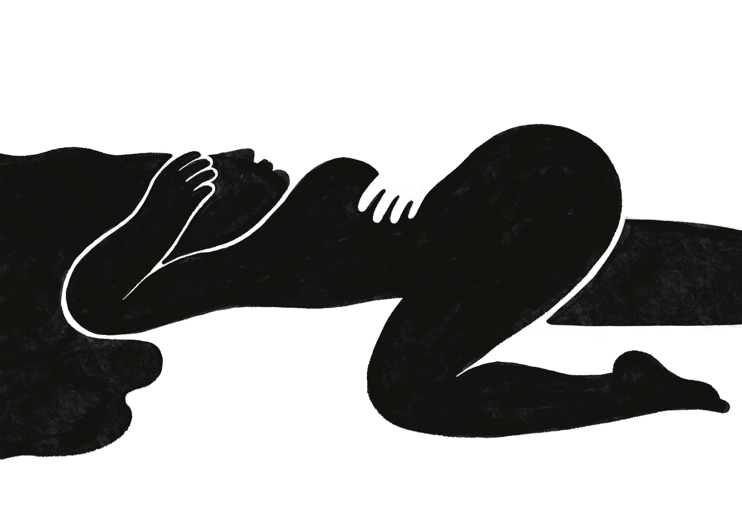 Woman Lying A4