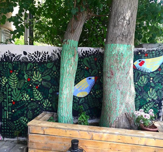 Painting Joz Hind's Wall
