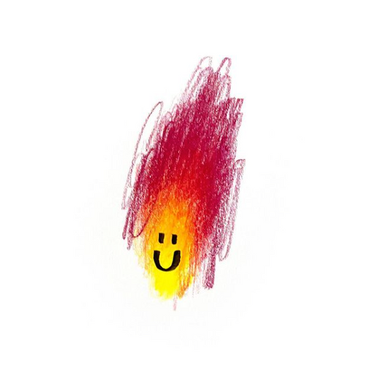 Smiley on Fire