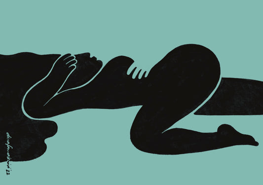 Woman Lying A4