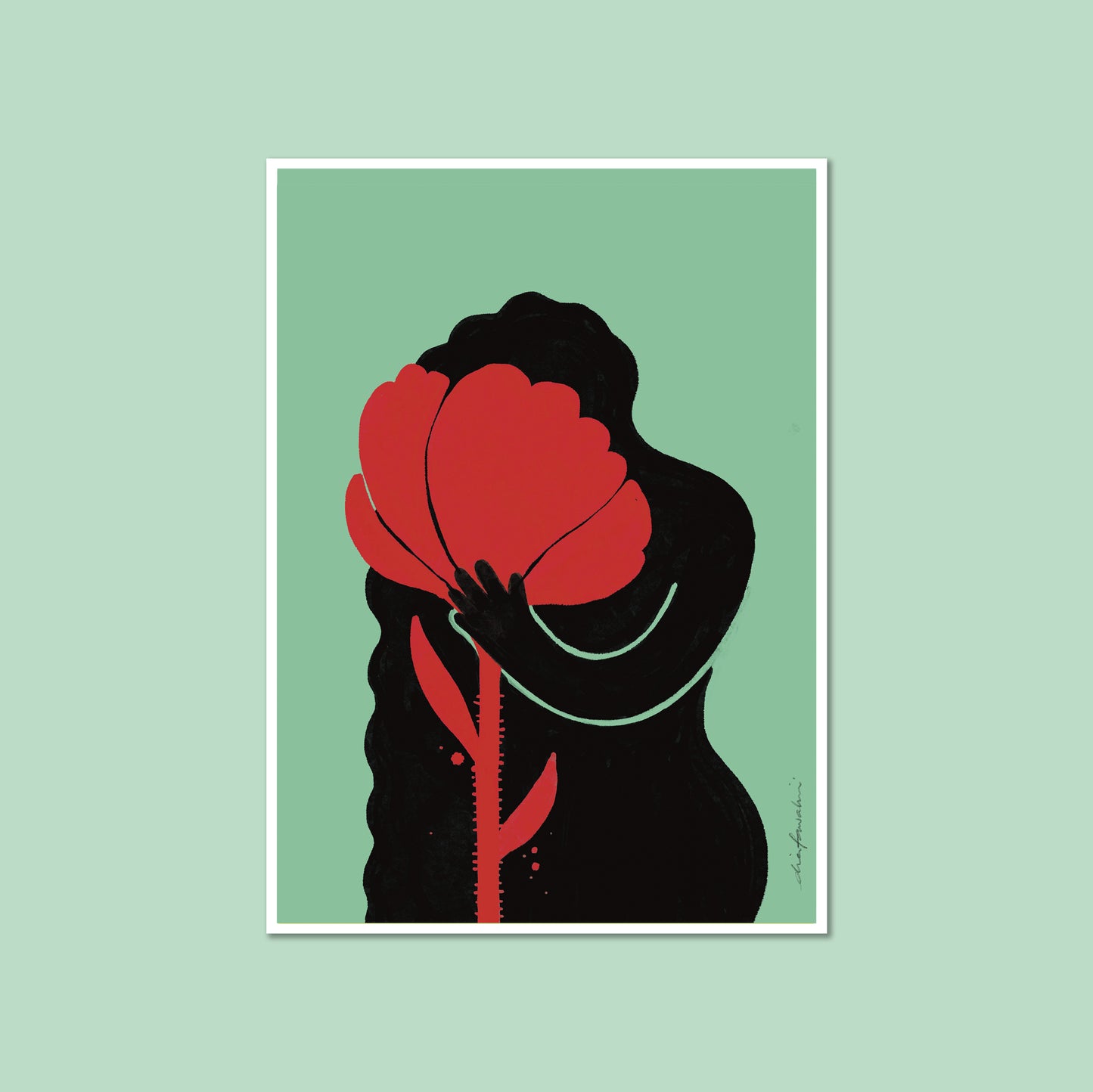 Woman with Flower